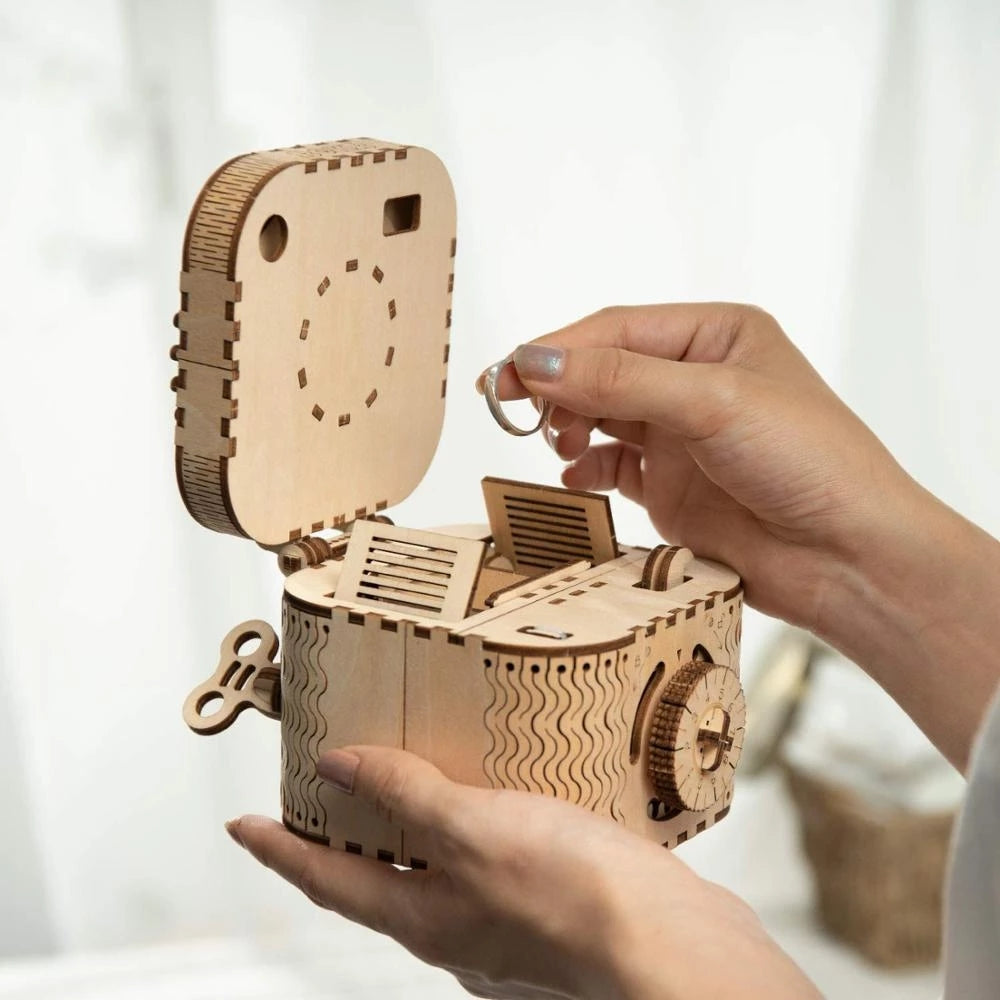 Erwecke Holz zum Leben- Tresor Box 3D Holzpuzzle