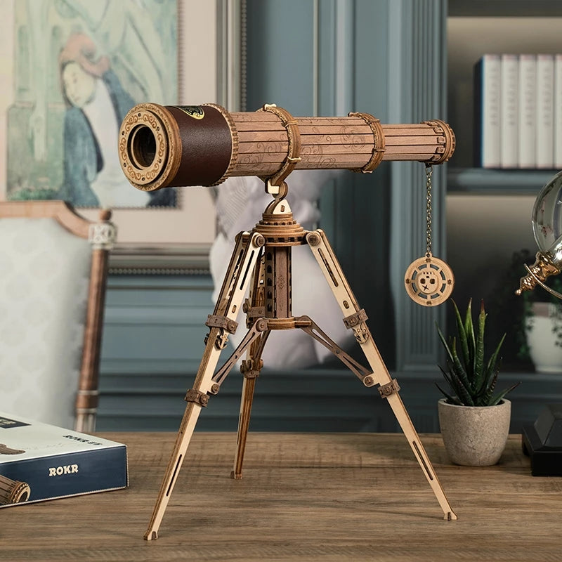 Erwecke Holz zum Leben- Monokular Teleskop 3D Holzpuzzle