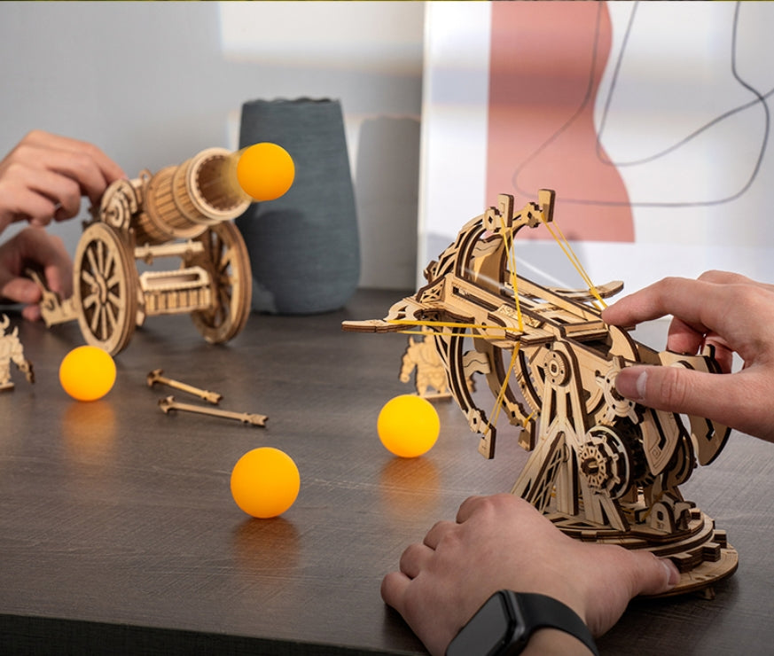 Erwecke Holz zum Leben -Schusskatapult 3D Holzpuzzle