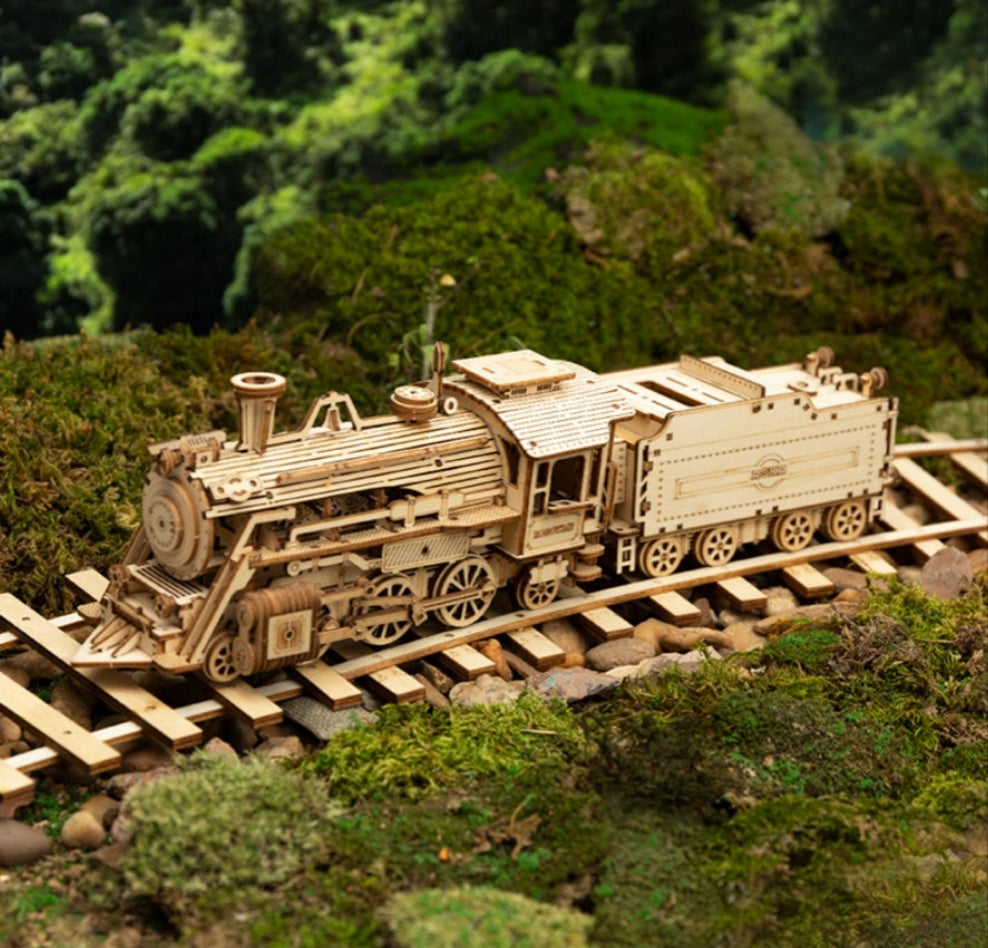 Erwecke Holz zum Leben - Auto, Truck und Lockomotive  3D Holzpuzzle